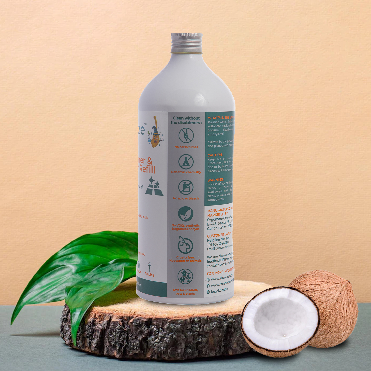 Floor Cleaner & Degreaser Refill | For tough jobs, Cleans & restores natural shine