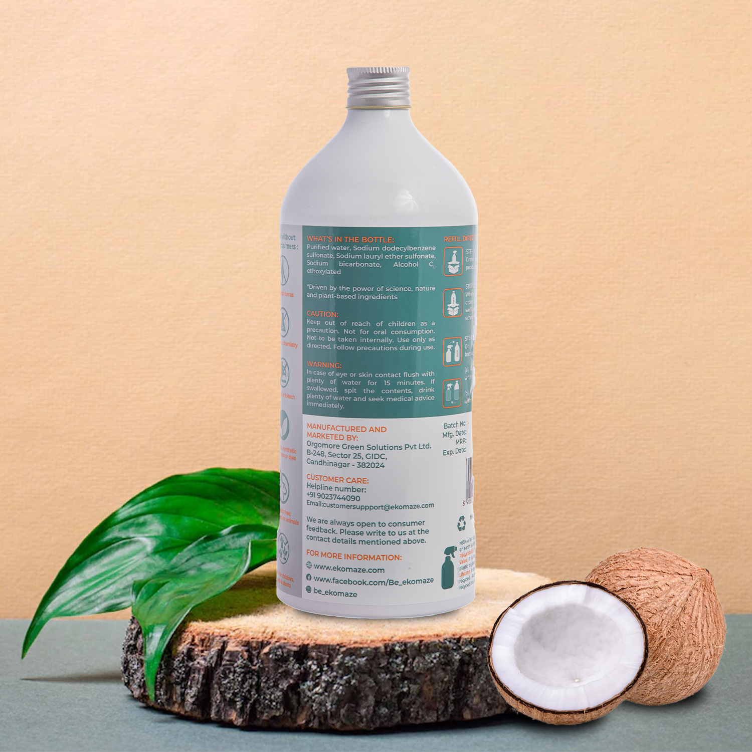 Floor Cleaner & Degreaser Refill | For tough jobs, Cleans & restores natural shine