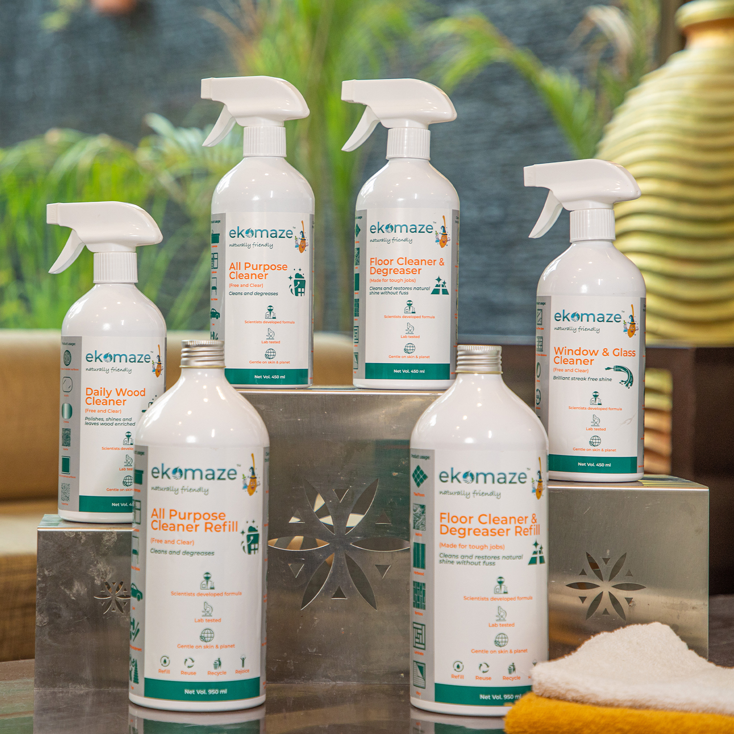 Floor Cleaner & Degreaser Refill | For tough jobs, Cleans & restores natural shine