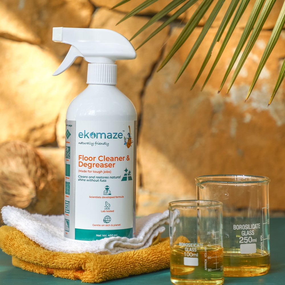 Floor Cleaner & Degreaser | For tough jobs, Cleans & restores natural shine
